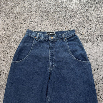 Shorts vaqueros skater holgados de pierna ancha de Sagwear de los años 90