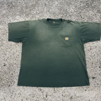 Camiseta desgastada descolorida Carhartt de gran tamaño