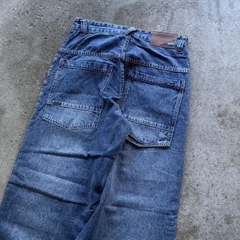 1990S/2000S Y2K PACO JEANS BAGGY PATCH DENIM SKATER JEANS