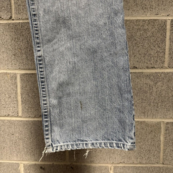2000s Y2K Baggy Embroidered Faded Jeans