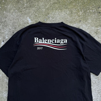 BALENCIAGA 2017 POLITICAL BERNIE LOGO CAMPAIGN TEE OVERSIZED