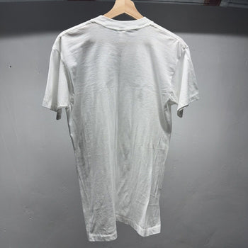1980s Paper Thin Blank White Single Stitch Tee