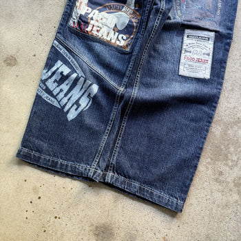 1990S/2000S Y2K PACO JEANS BAGGY PATCH DENIM SKATER JEANS