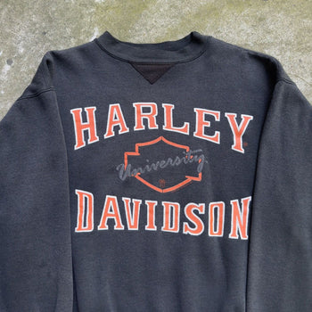 1990S HARLEY DAVIDSON UNIVERSITY CLEVELAND OHIO FADED CREWNECK