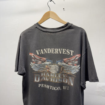 Vintage 1990s Harley Davidson Faded Distressed Tee