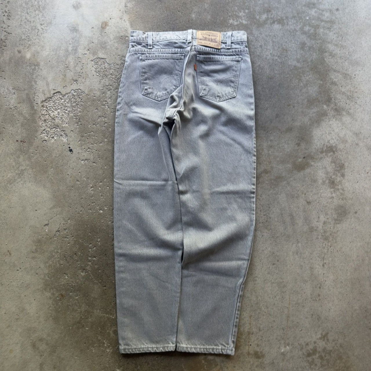 Vintage 1990s Levi's 550 Made in USA Orange Tab Jeans