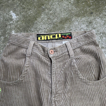 1990s JNCO 2031 STINGER CORDUROY SHORTS TAN