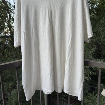 2000s Thrashed Faded Distressed Blank White Tee