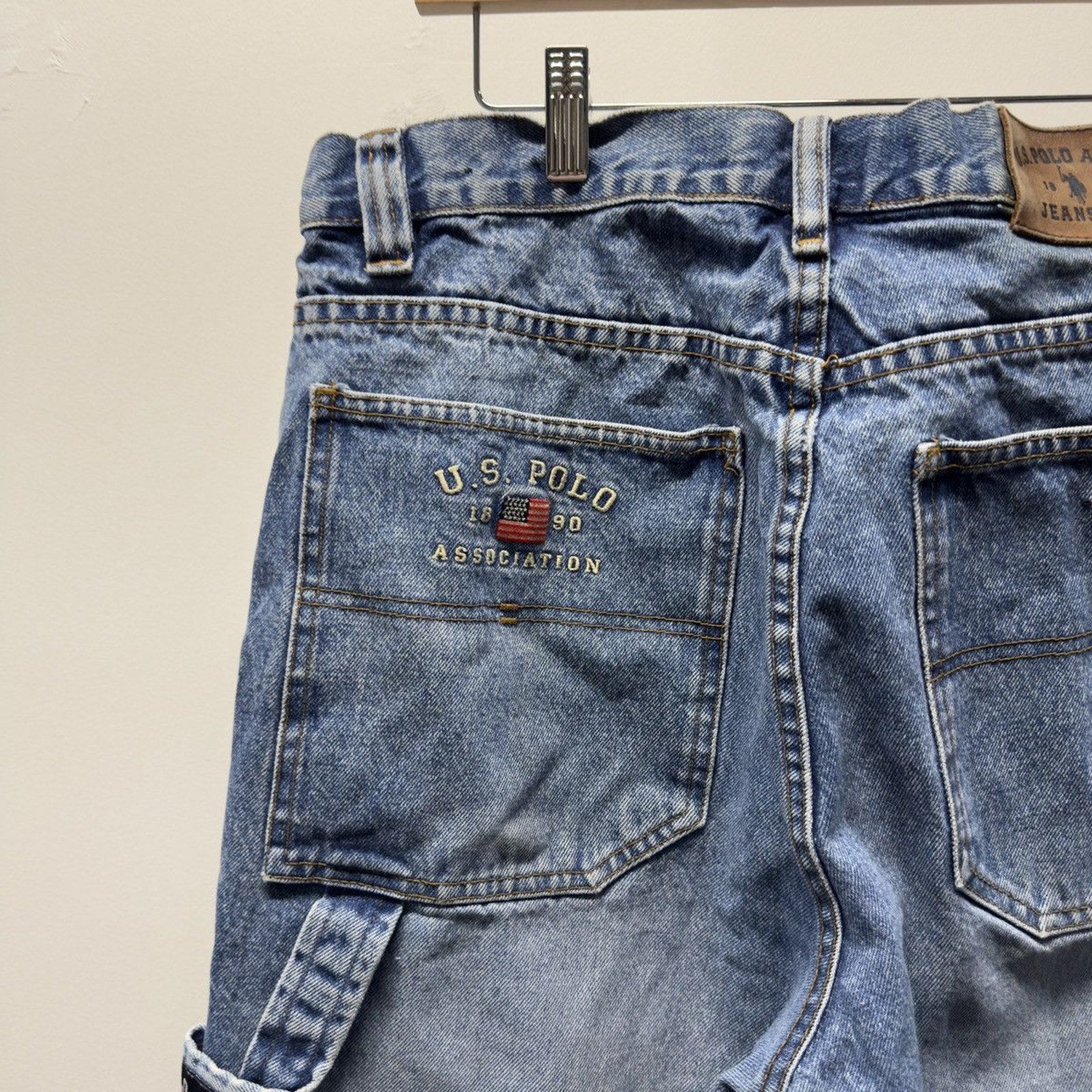 2000s USPA Faded Denim Shorts