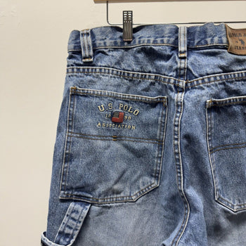 2000s USPA Faded Denim Shorts