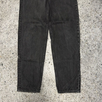 1990s Levi’s 550 Relaxed Tapered Faded Black Jeans