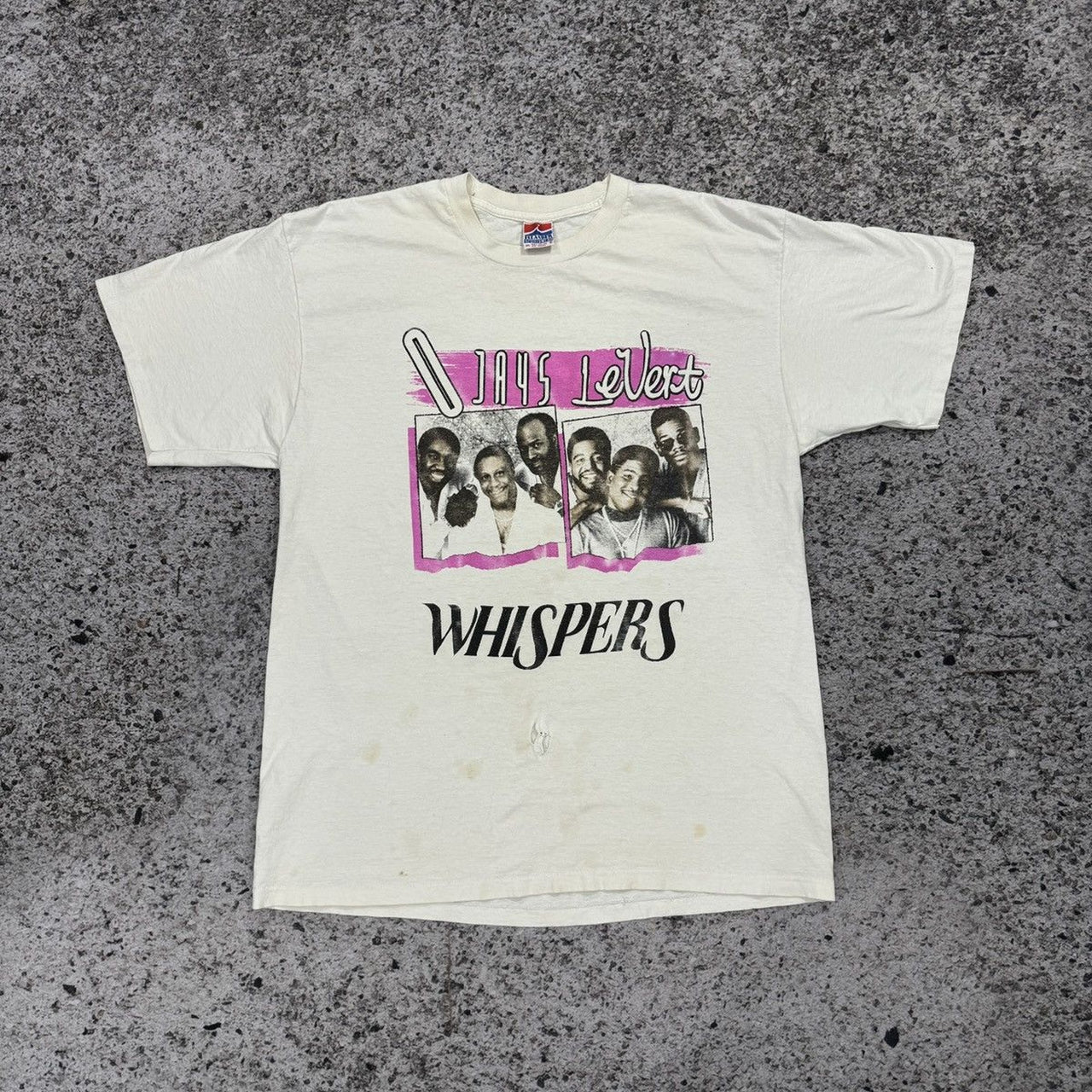 1990年代 O Jays Eddie LeVert Whispers Tシャツ スラッシュド フェード