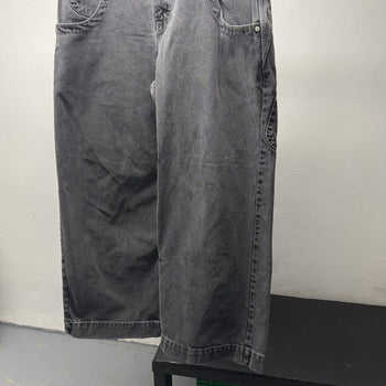JNCO Big Rig Faded Black Denim Skater Y2K Jeans
