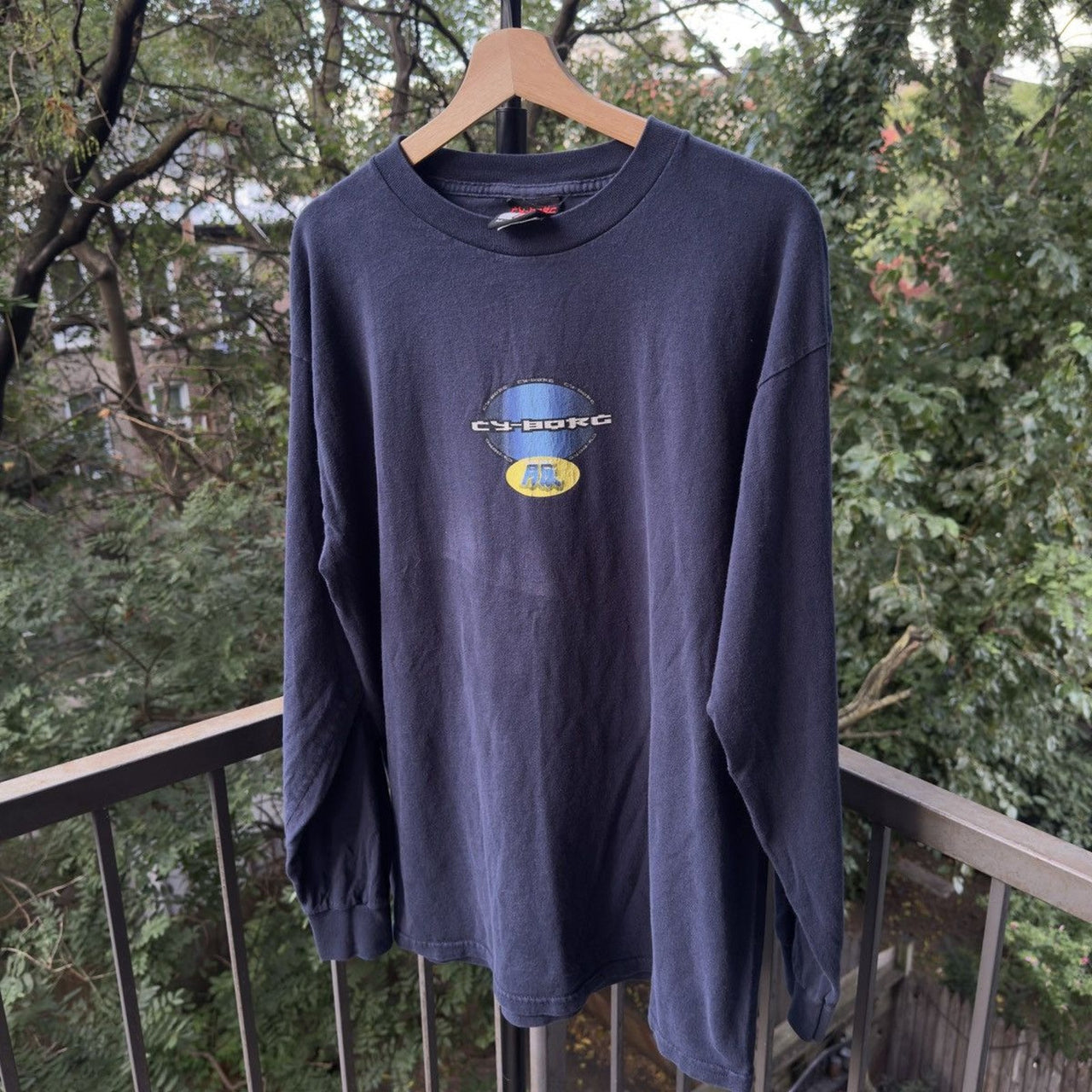 1990s Y2K Cyborg USA Anime Shirt Faded Tee