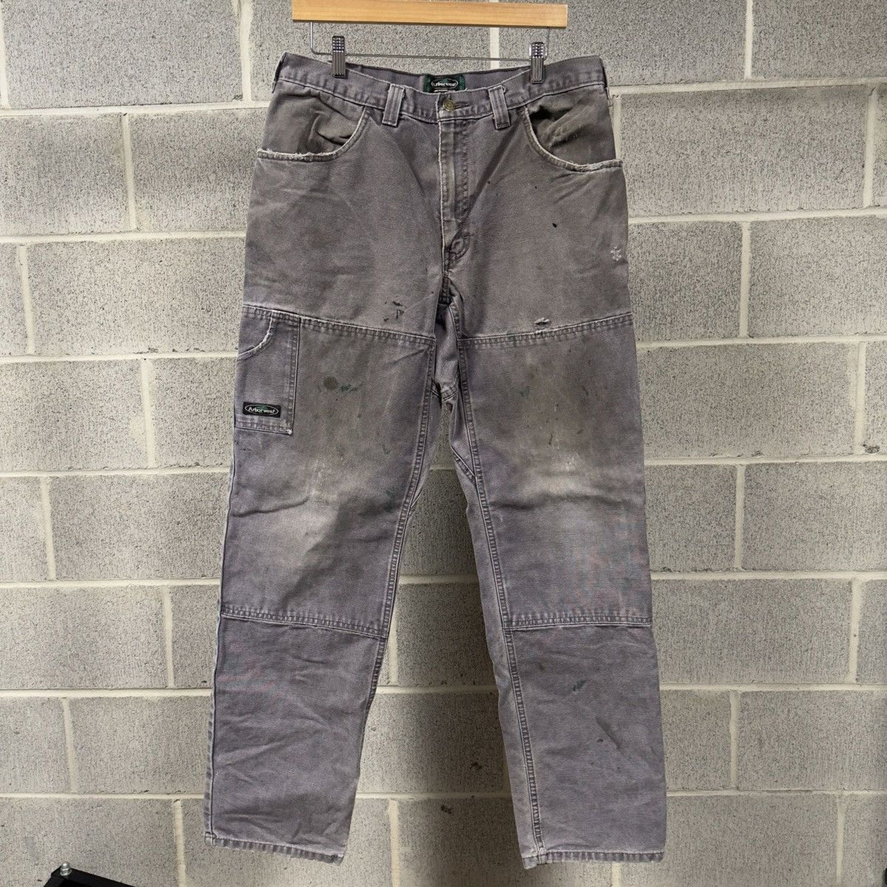 2000s Arborwear Thrashed Faded Distressed Work Pants