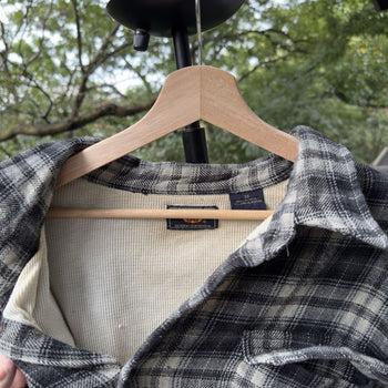 2000s Faded Thermal Plaid Flannel Jacket