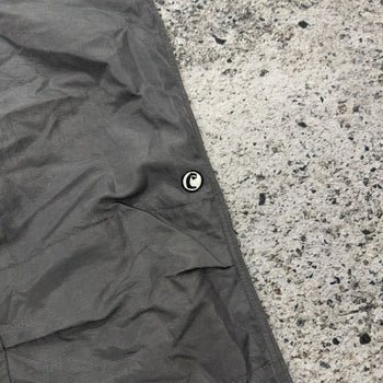 Pantalones anchos de nailon holgados con efecto cafeína de los años 90