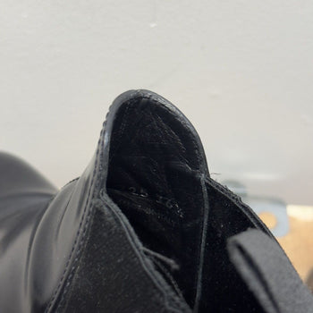 Prada Monolith Brushed Leather Lug Platform Chelsea Boots