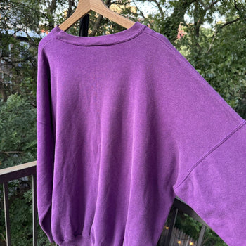 1990s Faded Purple Oversized Sweatshirt