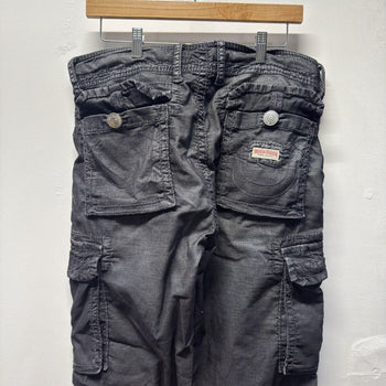 True Religion Black Cargo Pants