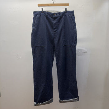 Vintage 1980s Made in USA Dark Wash Raw Denim Work Jeans