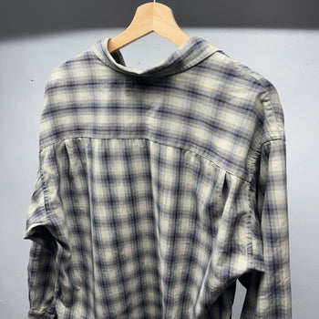 2000s Faded Plaid Grunge Flannel Shirt