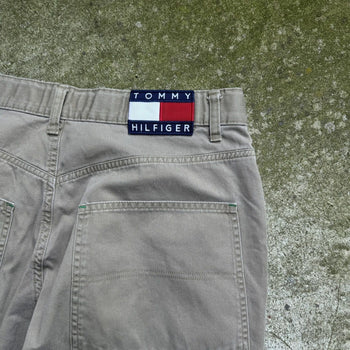 2000s TOMMY JEANS KHAKI CARGO SKATER PANTS