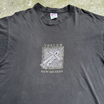 1990s THRASHED FADED VOODOO FIGURE TEE