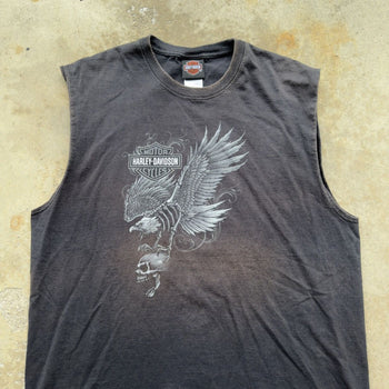 2000S HARLEY DAVIDSON FADED NEW YORK CITY EAGLE TANK