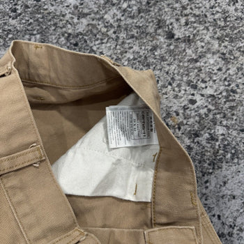 Pantalones de carpintero Carhartt WIP color tostado con doble rodilla