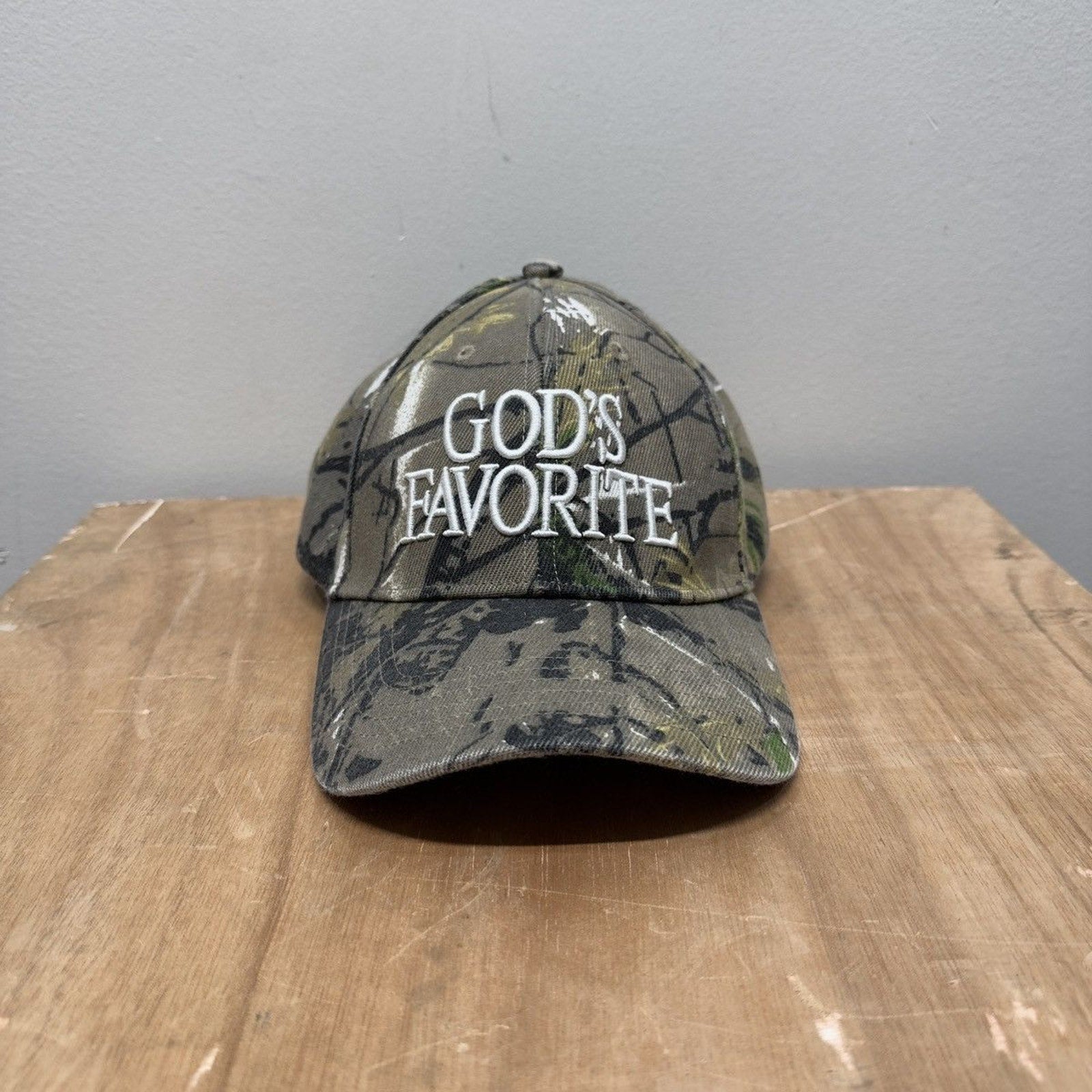 Praying God's Favorite Tree Camo Hat