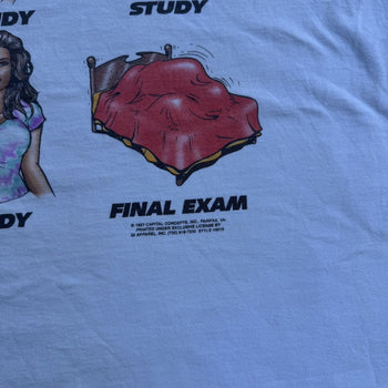 2000s WHAT I REALLY LEARNED IN SCHOOL FINALS WEEK SEX TEE