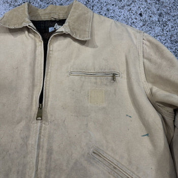 1990s CARHARTT THRASHED BLANKET LINED DETROIT JACKET