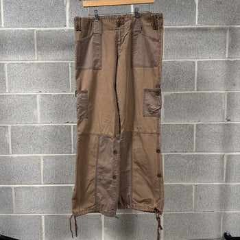 2000s Abercrombie & Fitch Brown Cargo Pants