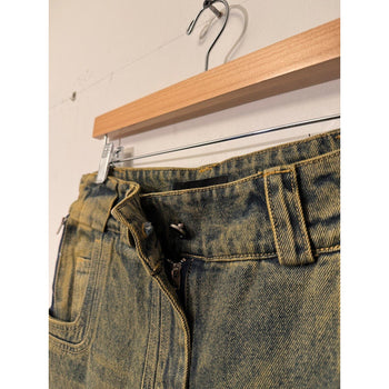 NO FAITH STUDIOS WAVE HEAVY DENIM MEDIUM 32