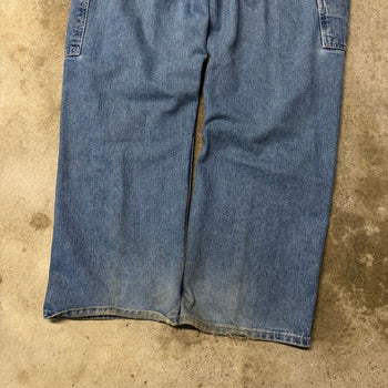 2000s THRASHED NAUTICA FADED BAGGY DENIM SKATER CARPENTER JEANS