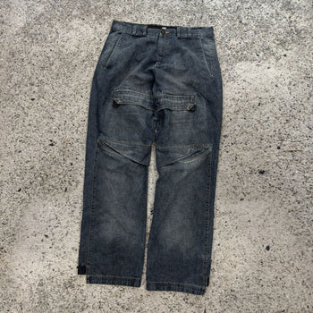 1990s Y2K Marithe Francois Girbaud Cargo Pocket Denim Jeans Skater