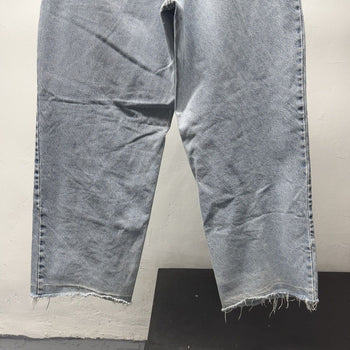 1990s Thrashed Faded Baggy Wide Leg Skater Jeans