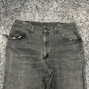 1990S THRASHED FADED DISTRESSED LEE DENIM JEANS