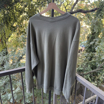 1990s Nike Thrashed Faded Green Logo Sweatshirt