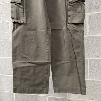 2000s Dark Green Baggy Wide Leg Cargo Pants