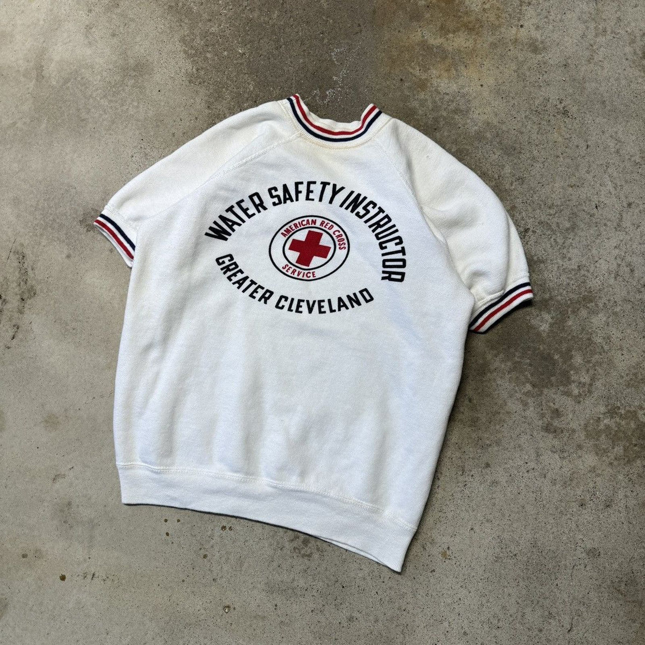 1960s WATER SAFETY INSTRUCTOR CLEVELAND RAGLAN SWEATSHIRT