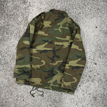 1980S FADED HEAVYWEIGHT LINED OVERSIZED CAMO JACKET