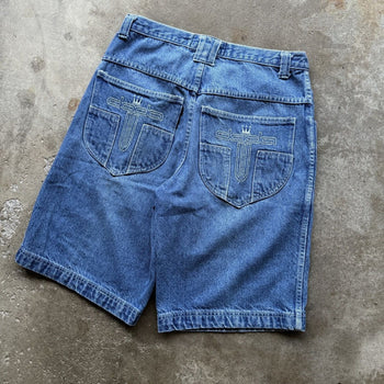 1990S/2000S Y2K DAGGER DADA SUPREME BAGGY DENIM SKATER JEAN SHORTS JORTS