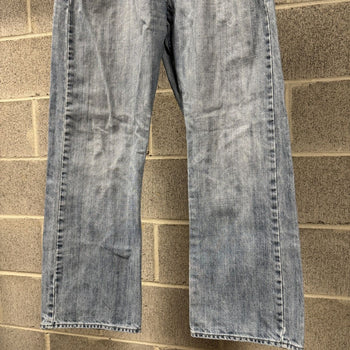 2000s Y2K Lee Thrashed Faded Distressed Flare Jeans