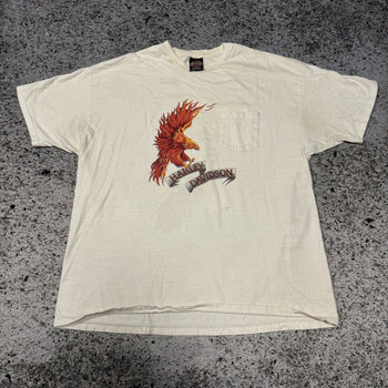 2000s Harley Davidson Las Vegas Eagle Tee Faded Thrashed
