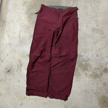 2000S Y2K GAP BAGGY COTTON NYLON PARACHUTE PANTS RED