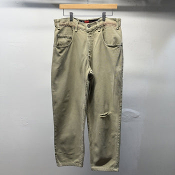 Vintage 1990s Levi's Silvertab Baggy Khaki Green Jeans