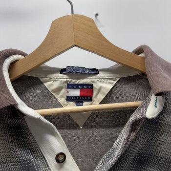 Vintage 1990s Tommy Hilfiger Faded Plaid Shirt