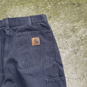 2000s CARHARTT CARPENTER FADED BAGGY CANVAS WORK PANTS 32